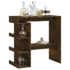 vidaXL Bartisch mit Regal Räuchereiche 100x50x101,5 cm Produktbild-Vorschau 4