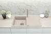 Granitspüle 90x50 cm mit Siphon & Drehexzenter, für 45 cm Produktbild-Vorschau 3