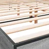 Möbel Bettgestell Grau Sonoma 140x200 cm Holzwerkstoff und Produktbild-Vorschau 7