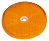 Okrúhla odrazka, priemer 60 mm, oranžová s otvorom Náhľad obrázku produktu 2