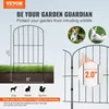28x Dekorativer Gartenzaun 61x33cm Oberbogen Metallzaun aus Produktbild-Vorschau 2