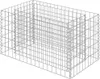 A wireframe rendering of a gabion raised garden bed. Náhľad obrázku produktu