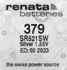 Renata SR521SW Batterie Silberoxyd Knopfzelle 1,55 V für Produktbild-Vorschau 2