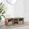 vidaXL Schuhbank Artisan-Eiche 105x35x35 cm Holzwerkstoff Produktbild-Vorschau 2