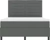 vidaXL Boxspringbett mit Matratze Dunkelgrau 160 x 200 cm Produktbild-Vorschau 7