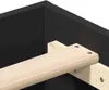Bettgestell ohne Matratze Schwarz 180x200 cm Holzwerkstoff Produktbild-Vorschau 7
