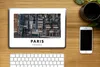 MuchoWow® Laptop Aufkleber Sticker Cover Paris - Frankreich Produktbild-Vorschau 2