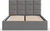 Polsterbett 140x200 cm mit Lattenrost, stabiles Doppelbett Produktbild-Vorschau 4