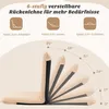 Costway Bodenstuhl, Beige, gepolstert, mit Stoffbezug & Produktbild-Vorschau 4