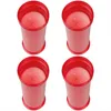 Bougie funéraire - Lot de 4 - Rouge 100h ( couvercle doré ) Voir les images du produit 4