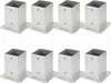 Izrielar Aufschraubhülse 100x100 mm Pfostenträger, 8er Set Produktbild-Vorschau 1
