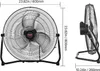 Vevor HIFANXFLOOR20, Binnenventilator met schoepen, Zwart, Productafbeelding-voorbeeld 8