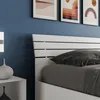 Weißes Holzbett 160x190cm mit Lattenrost und Kopfteil Ankel Produktbild-Vorschau 4