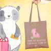 Mr. & Mrs. Panda Tote Bag Herzen Vertrauen - Braun Pastell Produktbild-Vorschau 2
