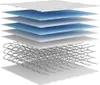 vidaXL Matratze Bonnell-Federkern Mittel 140x190 cm Produktbild-Vorschau 10