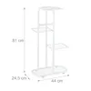 Relaxdays Blumentreppe Metall, 4-stufige Blumenetagere, Produktbild-Vorschau 4