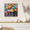 MuchoWow® - Leinwandbilder - Regenschirme - Malerei - Kunst Produktbild-Vorschau 6