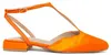 Montevita Ballerinas aus orangefarbenem Satin mit niedrigem Produktbild-Vorschau 2
