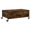 vidaXL salontafel met wielen, gerookt eikenhout, 91x55x34 Productafbeelding-voorbeeld 1