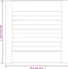 vidaXL Schranktüren Lamellen-Design 4 Stk Weiß 39,5x39,4 cm Produktbild-Vorschau 6