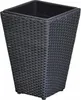 Pflanzkübel Sansscouci Poly Rattan 40 cm schwarz Produktbild-Vorschau 1