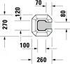 Duravit cokół 1930 270 x 255 mm biały Podgląd zdjęcia produktu 3