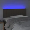 vidaXL LED Kopfteil Taupe 90x5x78/88 cm Stoff Produktbild-Vorschau 3