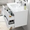 Waschtisch mit Unterschrank 80cm RIVA Badmöbel Set Weiß Produktbild-Vorschau 2