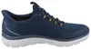SKECHERS Slip-ins Herren Schlupfsneaker blau gelb Textil Produktbild-Vorschau 19