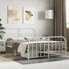 The Living Store Bettgestell mit Kopf- und Fußteil Metall Produktbild-Vorschau 1