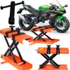 A collage of motorcycle maintenance equipment and a motorcycle. Náhled obrázku produktu