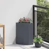 Eckpflanzer Anthrazit 30 x 30 x 50 cm Stahl Produktbild-Vorschau 3