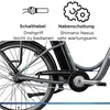 Zündapp Green 3.7 E Bike Damenfahrrad 26 Zoll Pedelec mit Produktbild-Vorschau 8