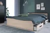 Lit avec 2 tiroirs et 1 étagère - 140 x 190 cm - Couleurs Voir les images du produit 3