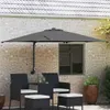vidaXL Ombrellone da giardino antracite 248,5 x 247,5 x 160 Anteprima dell’immagine prodotto 2