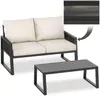 tectake Aluminium Gartenlounge-Set Captive Rope-Design Produktbild-Vorschau 1