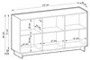 Kommode, karamellfarbene Eiche, 147 x 82 x 39 cm Produktbild-Vorschau 6
