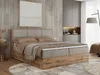 A modern bedroom scene featuring a large bed. Produktbild-Vorschau