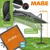 KESSER® Sonnenschirm Ampelschirm SUN XL 300 x 300 cm Inkl. Produktbild-Vorschau 2