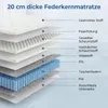 COSTWAY Matratze 90 x 200 cm, Federkernmatratze, Produktbild-Vorschau 4