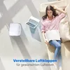 A woman relaxing on a couch next to a laptop and an air purifier. Podgląd zdjęcia produktu