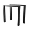 Two black metal table legs on a white background. Produktbild-Vorschau