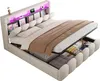 180x200 cm Polsterbett Doppelbett mit LED, USB & Typ-C, Produktbild-Vorschau 7