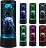 A collage of multiple jellyfish lamps in different colors. Produktbild-Vorschau