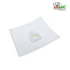 A white vacuum cleaner bag with a gray connector in the center, on a white background. A logo is in the upper right corner. Náhled obrázku produktu
