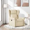 A cream-colored recliner chair is shown in a well-lit room with a floor lamp and artwork on the wall. Produktbild-Vorschau