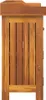 Side view of a wooden garden cabinet. Produktbild-Vorschau