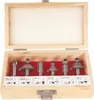 A set of router bits in a wooden box. Náhled obrázku produktu
