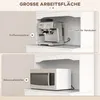 HOMCOM Küchenschrank Hochschrank mit Mikrowellenregal 2 Produktbild-Vorschau 5