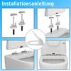 WC-Sitz mit Absenkautomatik D Form Slim Toilettendeckel Produktbild-Vorschau 7